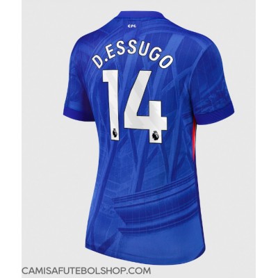 Camisa de time de futebol Chelsea Dario Essugo #14 Replicas 1º Equipamento Feminina 2025-26 Manga Curta Camisa de time de futebol Chelsea Dario Essugo #14 Replicas 1º Equipamento Feminina 2025-26 Manga Curta